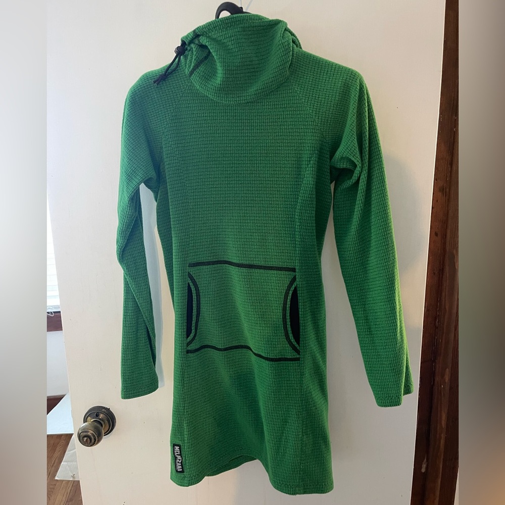Green Melanzana hoodie dress size XS excellent condition